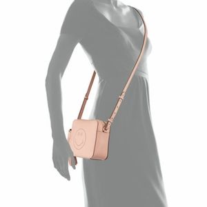 Anya Hindmarch Pink leather Smiley crossbody bag